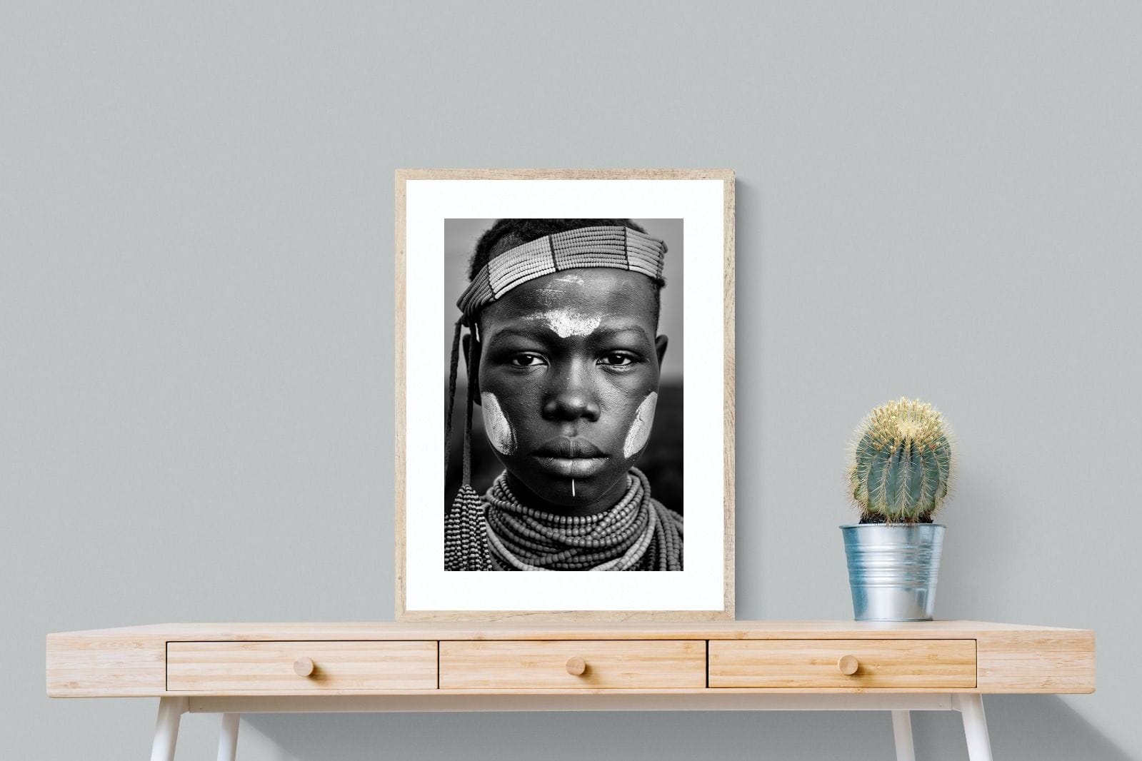 Caro Girl-Wall_Art-60 x 80cm-Framed Print-Wood-Pixalot