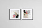Cause & Effect Set-Wall_Art-50 x 50cm (x2)-Framed Print-Black-Pixalot
