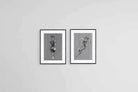 Chalk & Charcoal Set-Wall_Art-45 x 60cm (x2)-Framed Print-Black-Pixalot