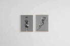 Chalk & Charcoal Set-Wall_Art-45 x 60cm (x2)-Mounted Canvas-Wood-Pixalot
