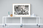 Cheetah Glare-Wall_Art-120 x 90cm-Framed Print-Wood-Pixalot