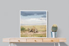 Cheetah Parenting-Wall_Art-80 x 80cm-Mounted Canvas-White-Pixalot