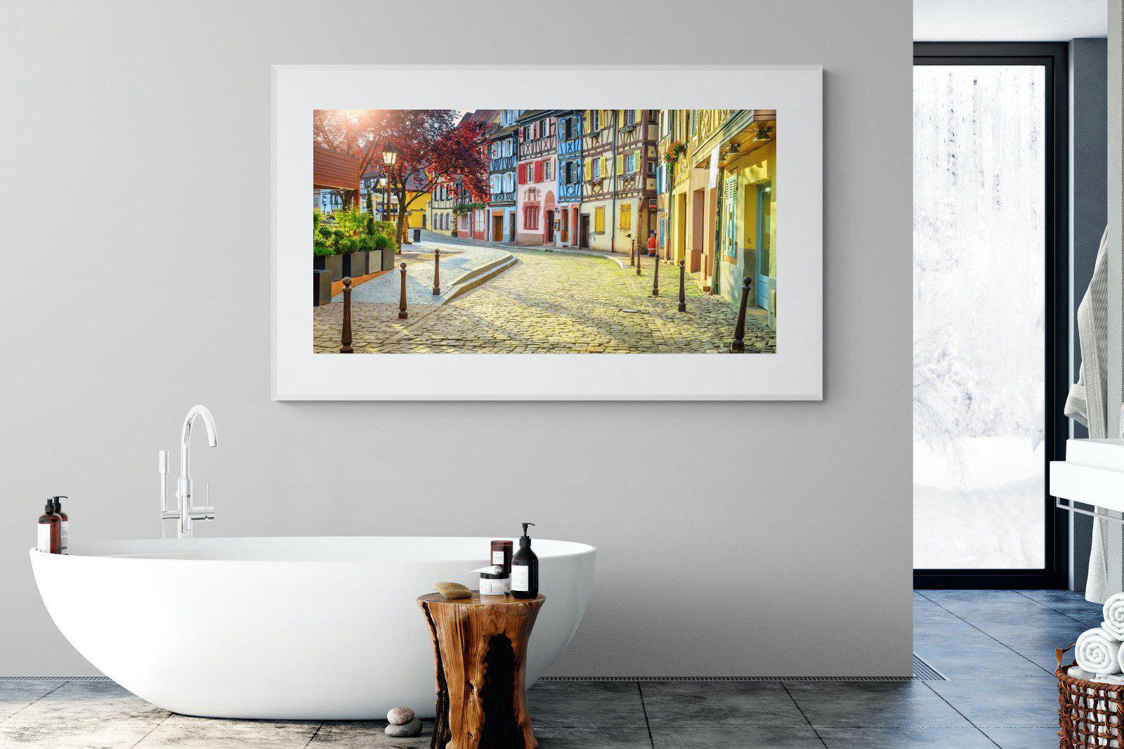 Cobbles-Wall_Art-180 x 110cm-Framed Print-White-Pixalot