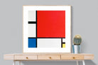 Pixalot Composition with Red Blue & Yellow