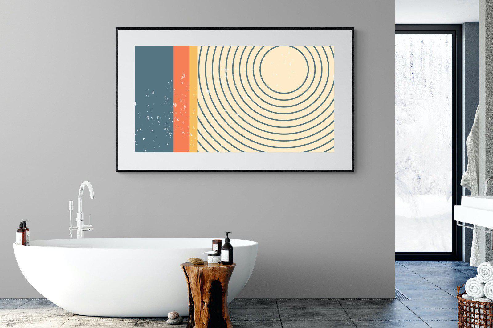 Concentric-Wall_Art-180 x 110cm-Framed Print-Black-Pixalot