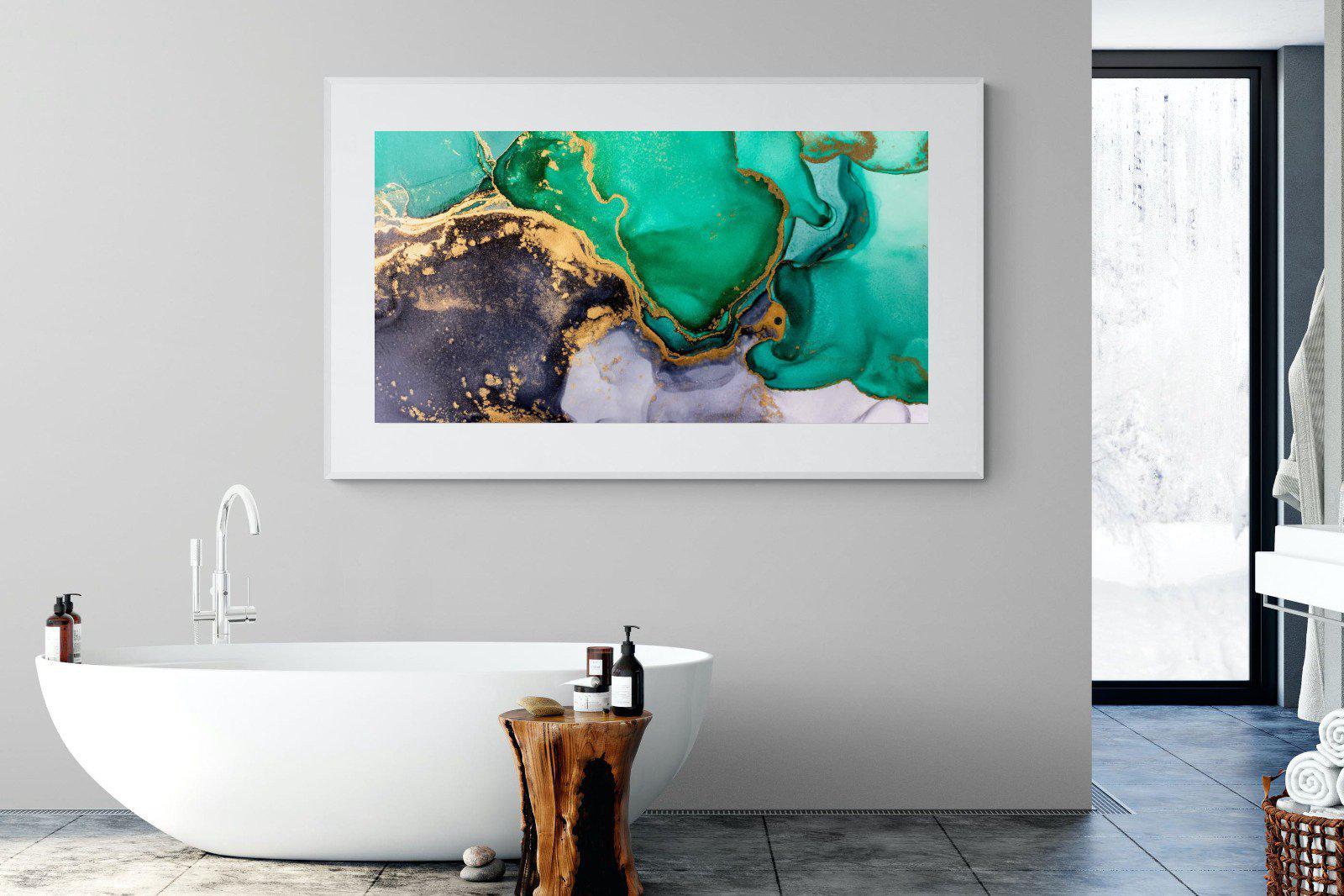 Crème de Menthe-Wall_Art-180 x 110cm-Framed Print-White-Pixalot