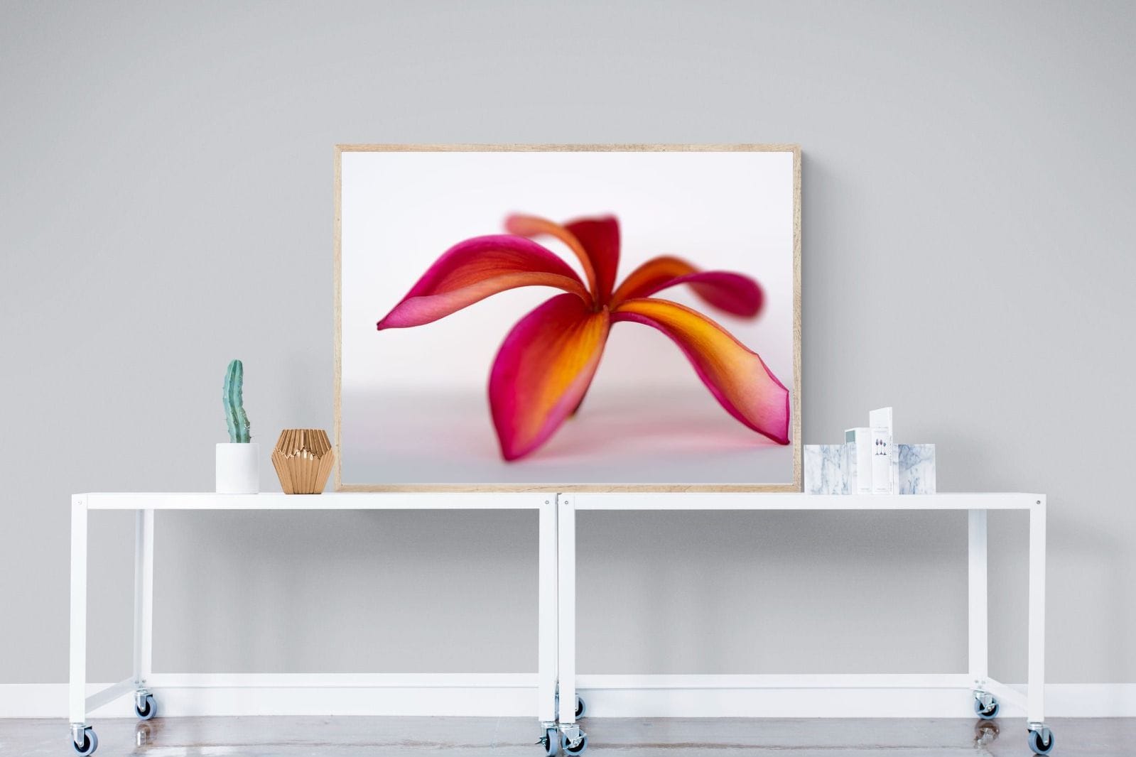 Crimson Flora-Wall_Art-120 x 90cm-Mounted Canvas-Wood-Pixalot