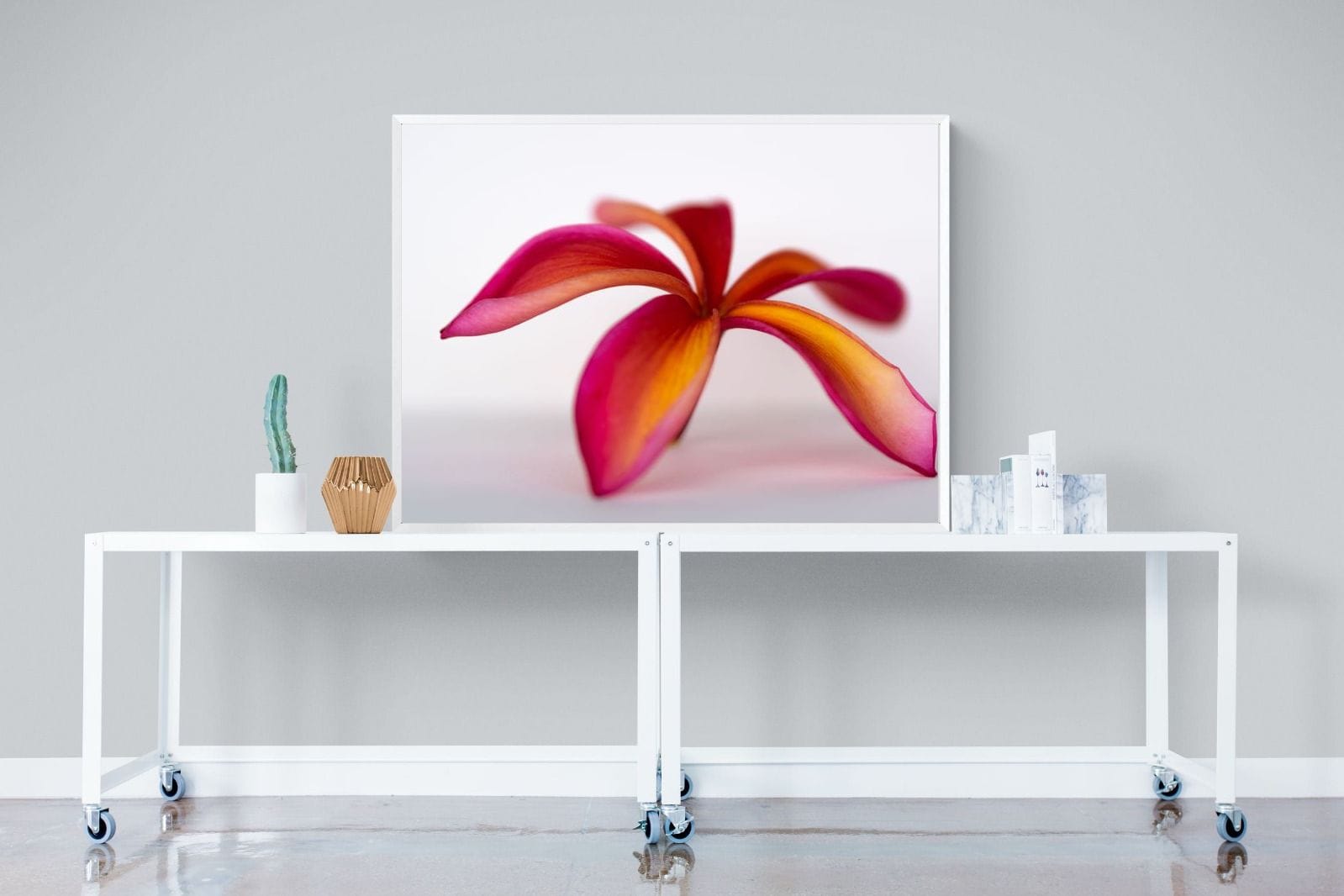 Crimson Flora-Wall_Art-120 x 90cm-Mounted Canvas-White-Pixalot