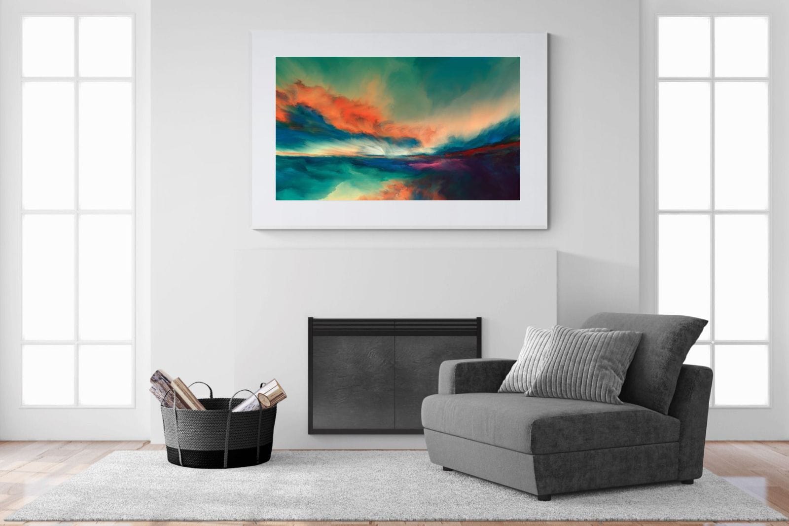 Dawn of Time-Wall_Art-150 x 100cm-Framed Print-White-Pixalot