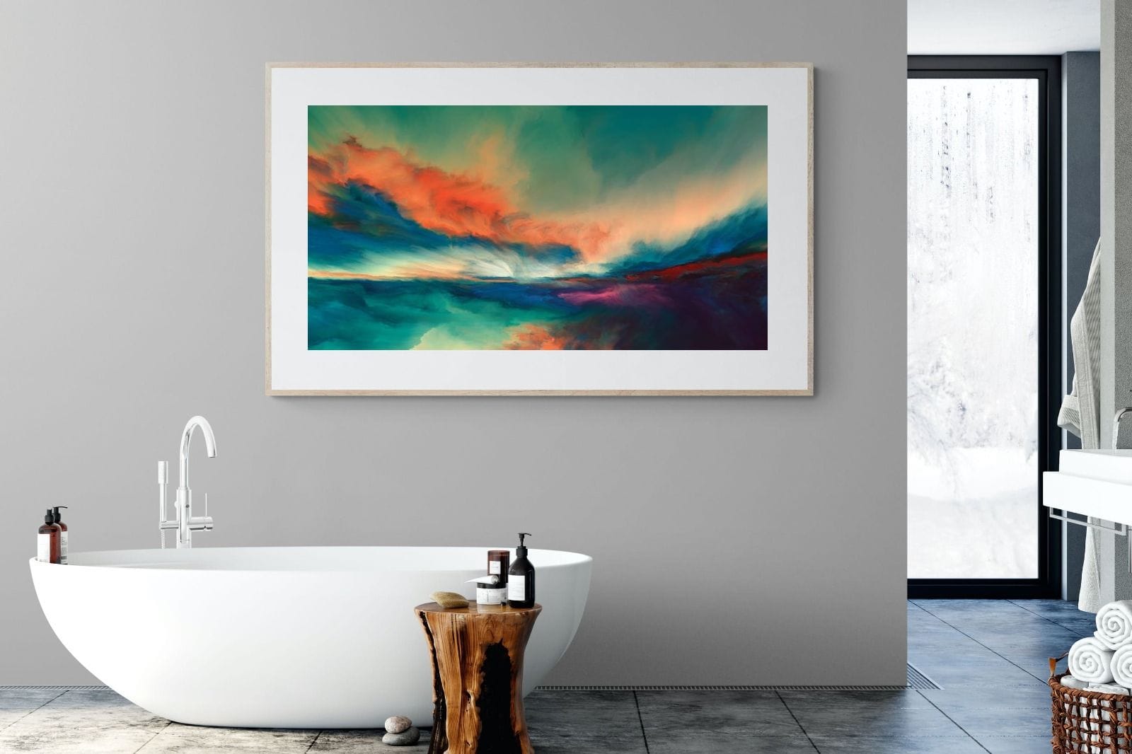 Dawn of Time-Wall_Art-180 x 110cm-Framed Print-Wood-Pixalot