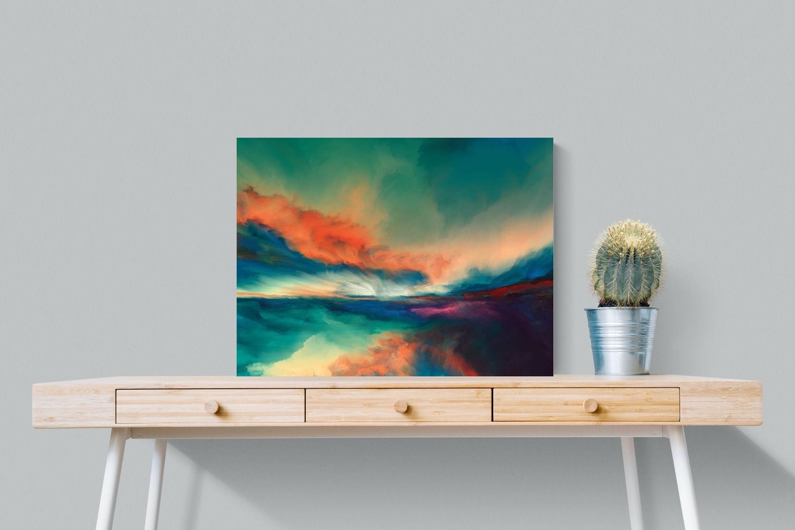 Dawn of Time-Wall_Art-80 x 60cm-Mounted Canvas-No Frame-Pixalot