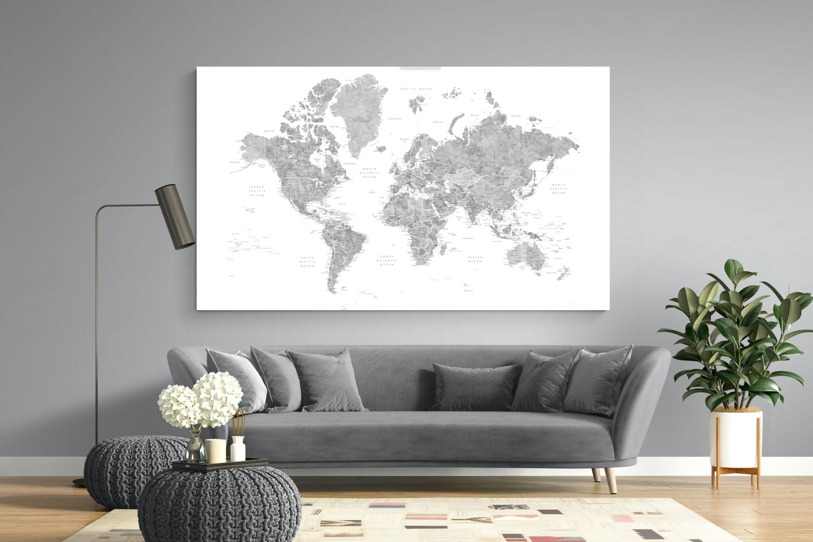 Pixalot Detailed World (Grey)