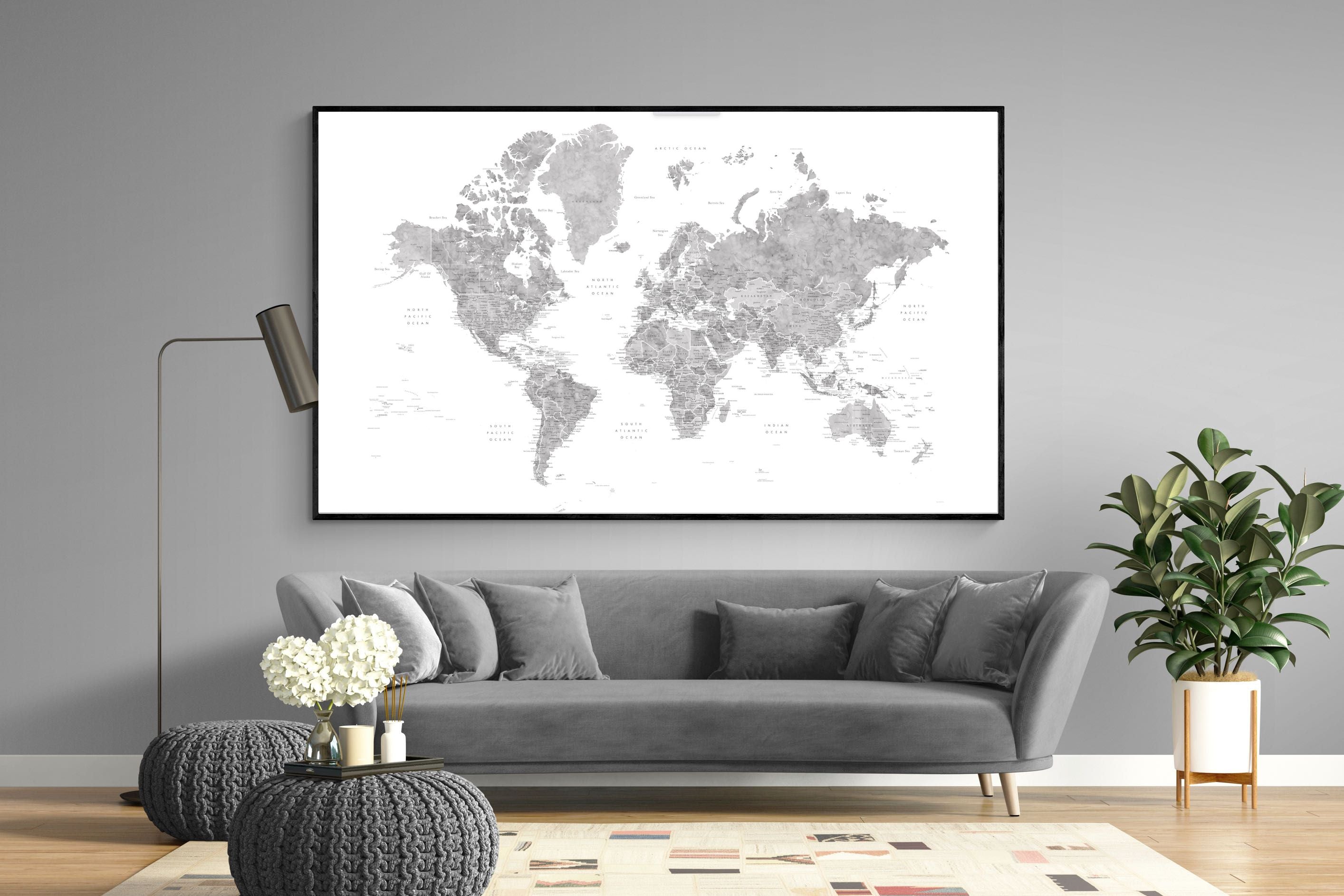 Pixalot Detailed World (Grey)