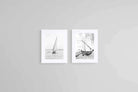 Dhow Set-Wall_Art-45 x 60cm (x2)-Framed Print-White-Pixalot