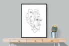 Face to Face-Wall_Art-75 x 100cm-Framed Print-Black-Pixalot