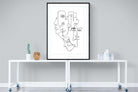 Face to Face-Wall_Art-90 x 120cm-Framed Print-Black-Pixalot