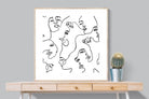Faces of Fashion-Wall_Art-100 x 100cm-Framed Print-Wood-Pixalot