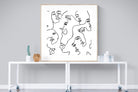 Faces of Fashion-Wall_Art-120 x 120cm-Framed Print-Wood-Pixalot