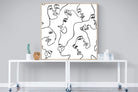 Faces of Fashion-Wall_Art-120 x 120cm-Mounted Canvas-Wood-Pixalot