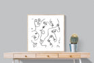 Faces of Fashion-Wall_Art-80 x 80cm-Framed Print-Wood-Pixalot