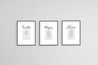 Faith, Hope, Love-Wall_Art-45 x 60cm (x3)-Framed Print-Black-Pixalot