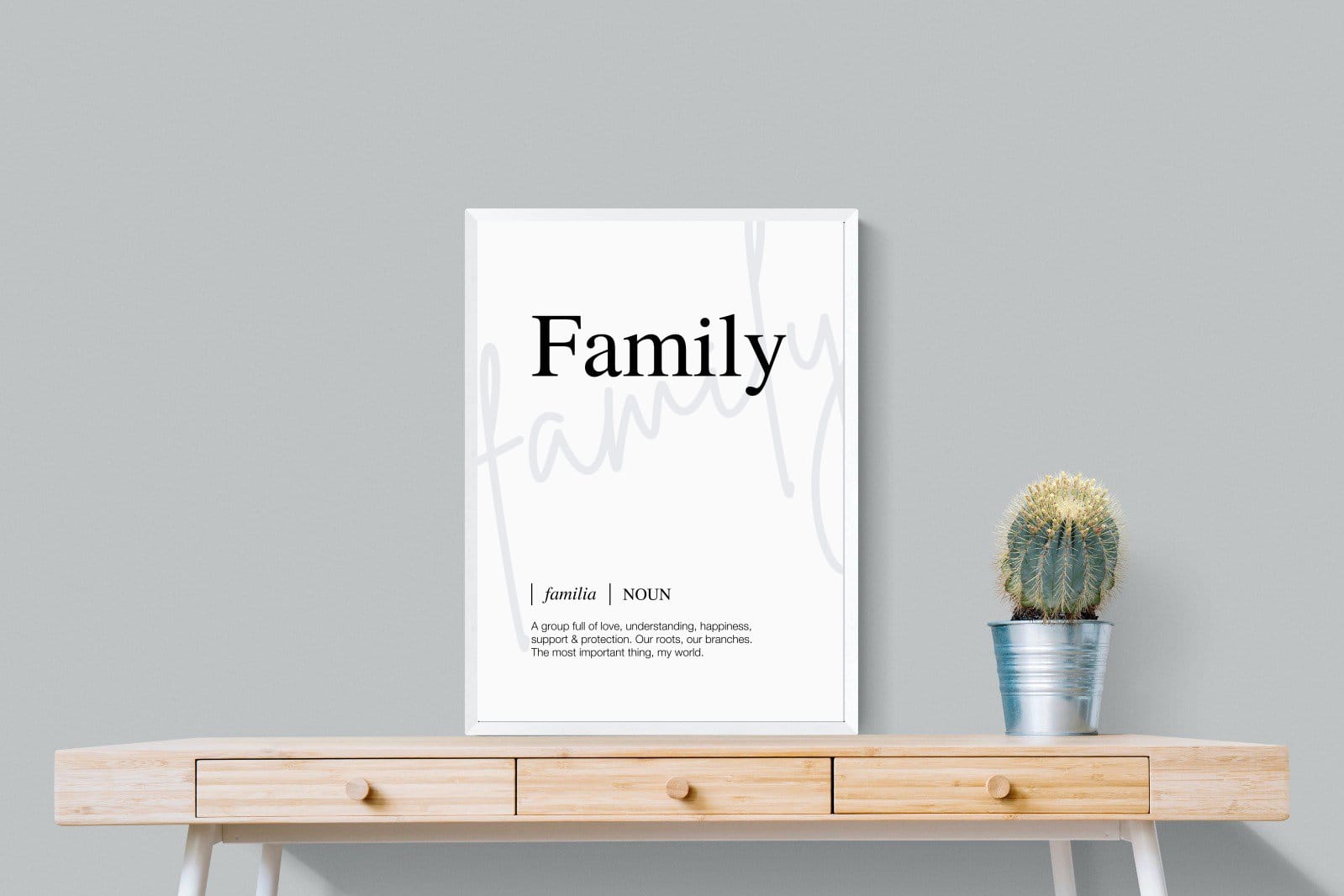 Familia-Wall_Art-60 x 80cm-Mounted Canvas-White-Pixalot