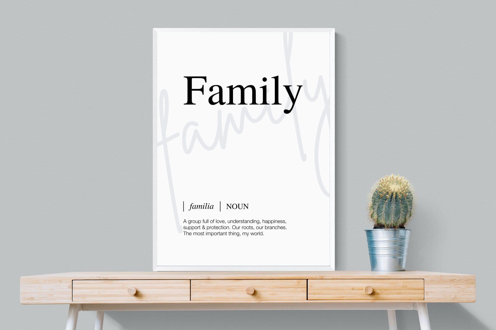 Familia-Wall_Art-75 x 100cm-Mounted Canvas-White-Pixalot