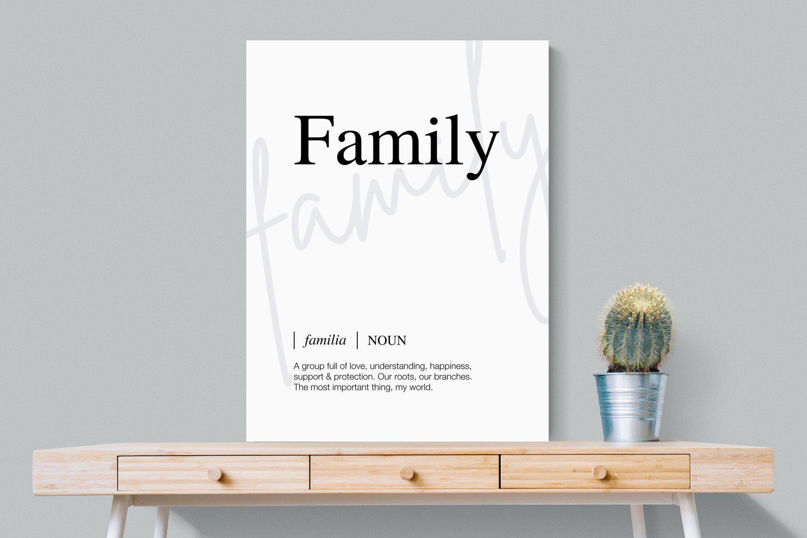 Familia-Wall_Art-75 x 100cm-Mounted Canvas-No Frame-Pixalot