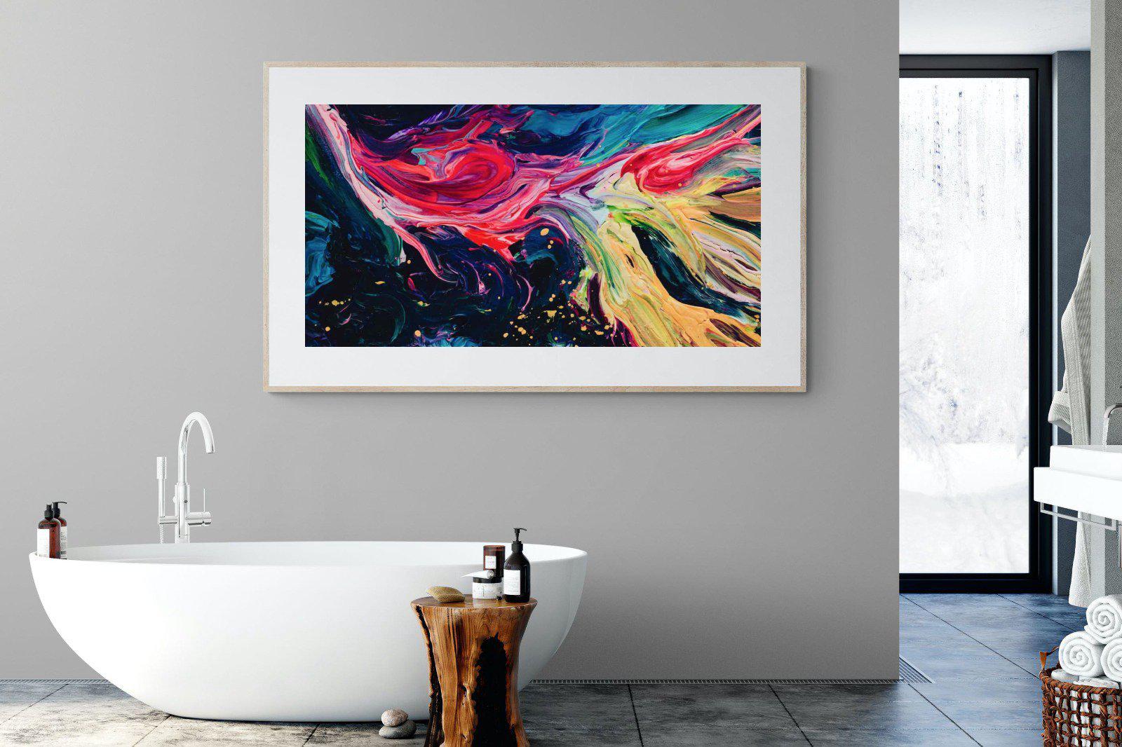 Fireworks-Wall_Art-180 x 110cm-Framed Print-Wood-Pixalot