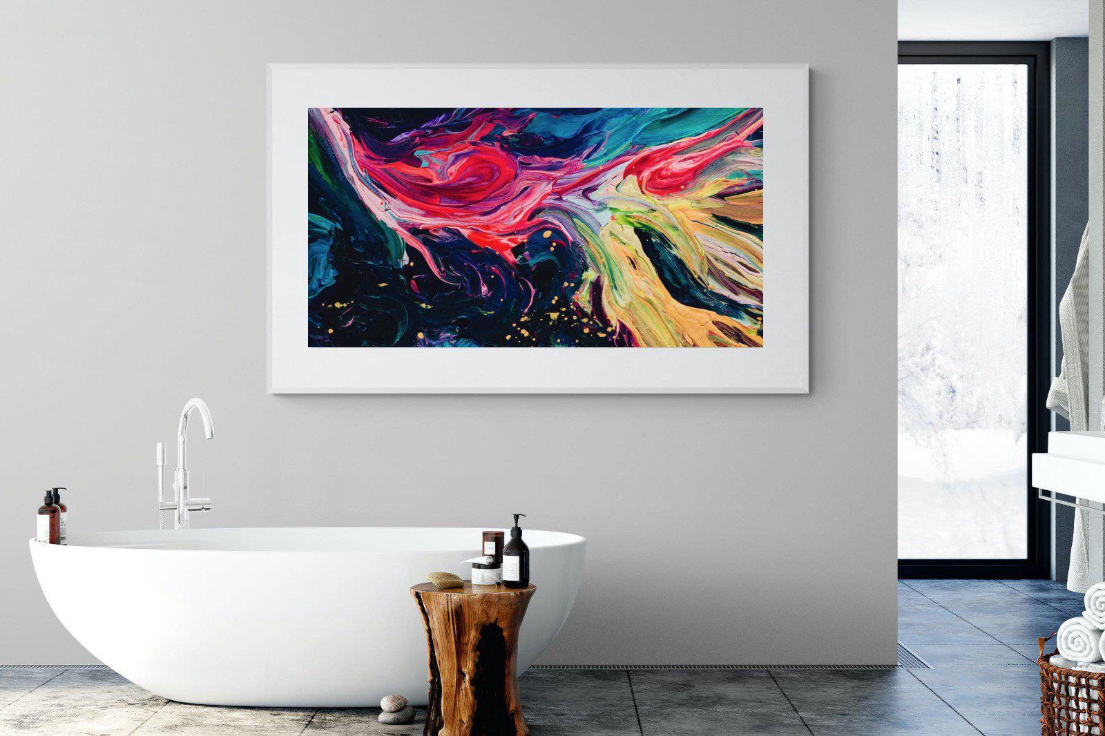 Fireworks-Wall_Art-180 x 110cm-Framed Print-White-Pixalot