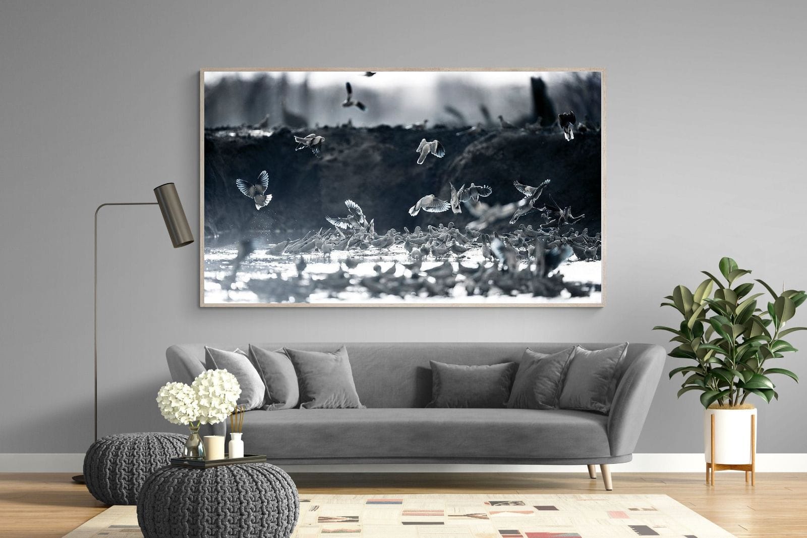 Fluttering Angels-Wall_Art-220 x 130cm-Mounted Canvas-Wood-Pixalot