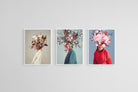 Frank Moth Set-Wall_Art-45 x 60cm (x3)-Mounted Canvas-White-Pixalot