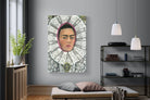 Frida Self-Portrait with Medallion-Wall_Art-120 x 180cm-Mounted Canvas-No Frame-Pixalot