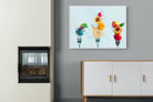 Fruit Salad-Wall_Art-100 x 75cm-Mounted Canvas-White-Pixalot