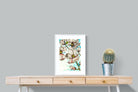 Geraniums-Wall_Art-45 x 60cm-Framed Print-White-Pixalot
