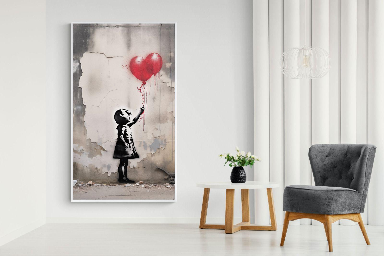 Pixalot Girl with Red Balloons