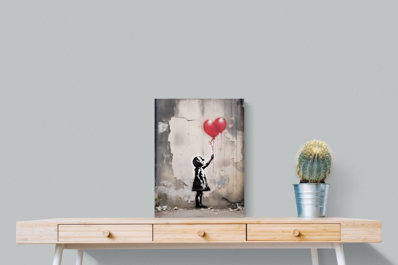 Pixalot Girl with Red Balloons