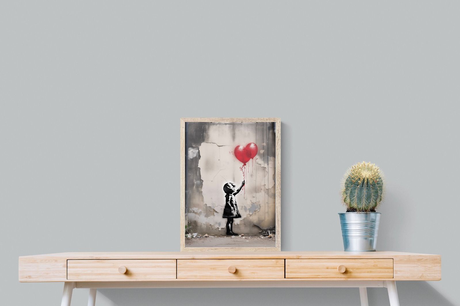 Pixalot Girl with Red Balloons