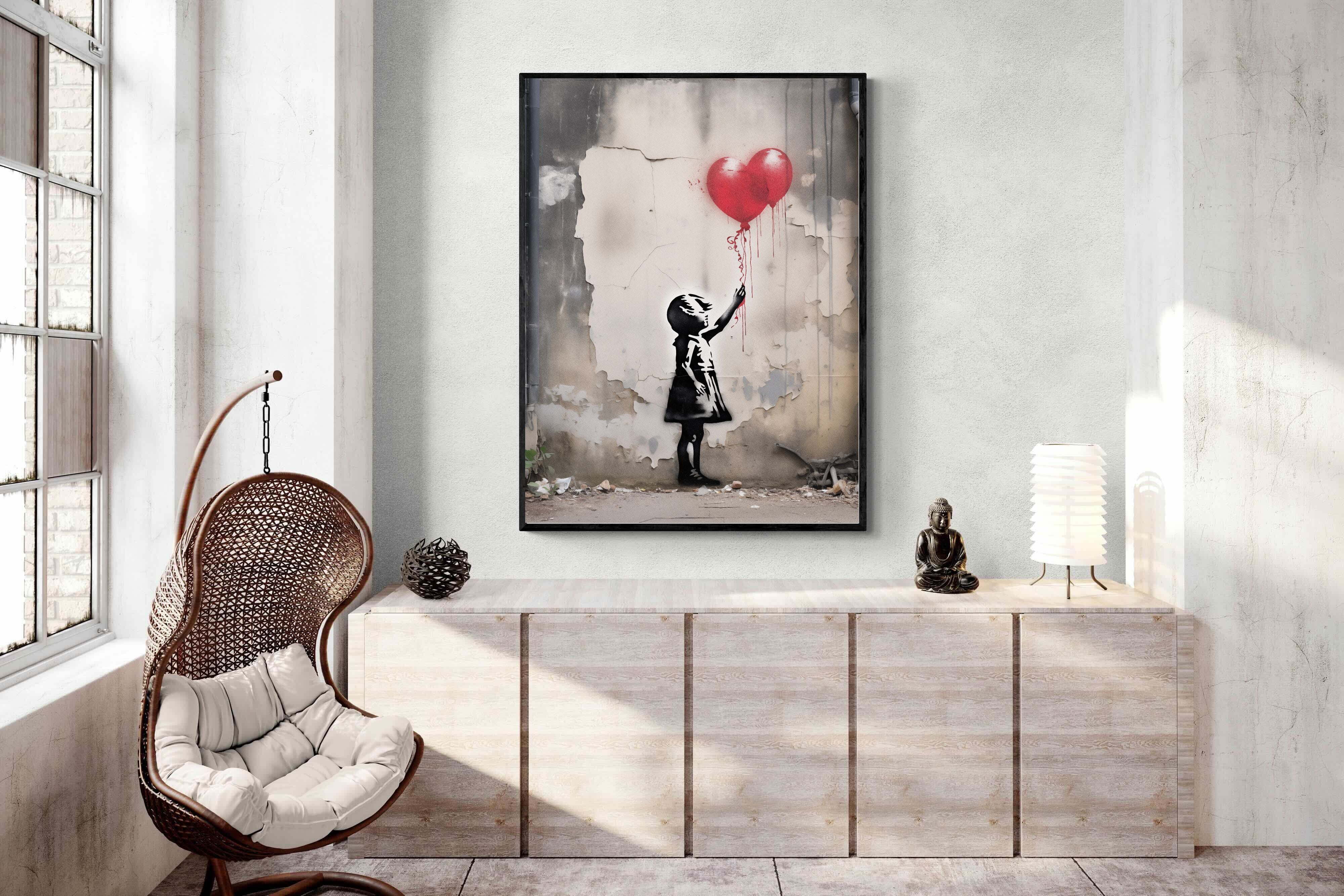 Pixalot Girl with Red Balloons