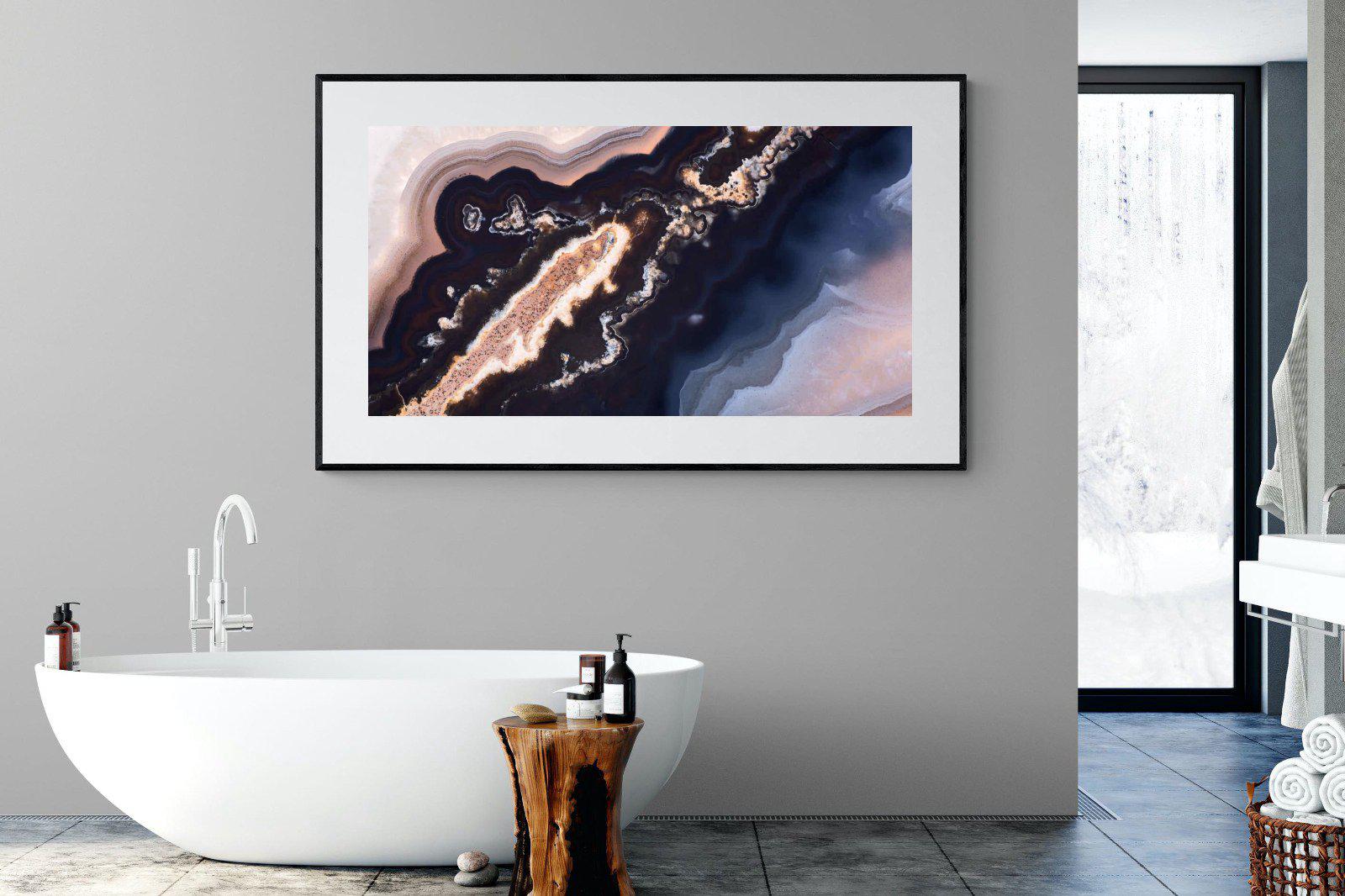 Gold Vein-Wall_Art-180 x 110cm-Framed Print-Black-Pixalot