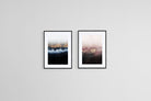 Golden Forests Set-Wall_Art-45 x 60cm (x2)-Framed Print-Black-Pixalot