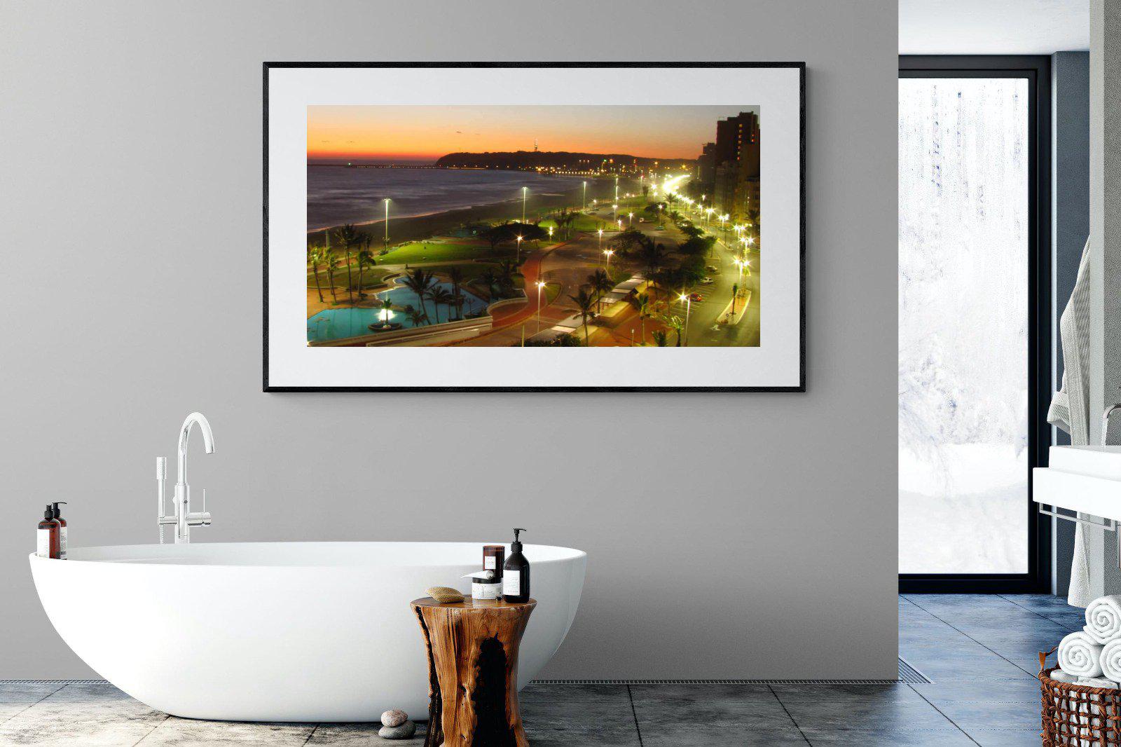 Golden Mile-Wall_Art-180 x 110cm-Framed Print-Black-Pixalot