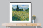 Pixalot Green Wheat Field with Cypress