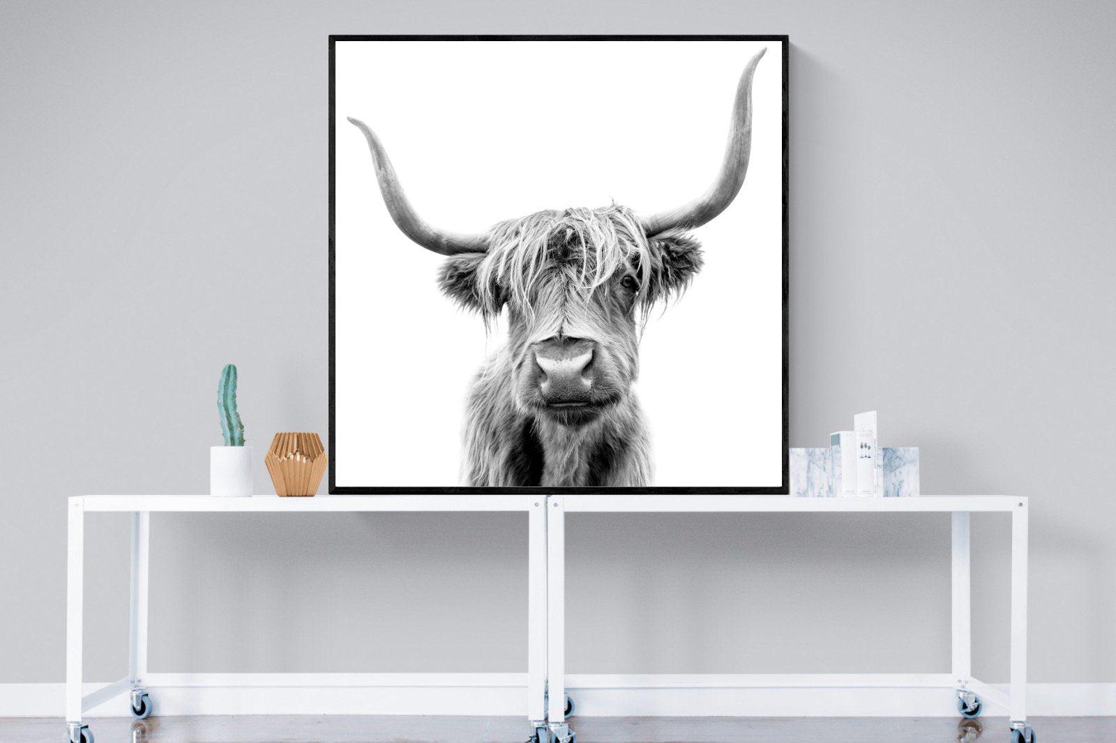 Hairy-Wall_Art-120 x 120cm-Mounted Canvas-Black-Pixalot