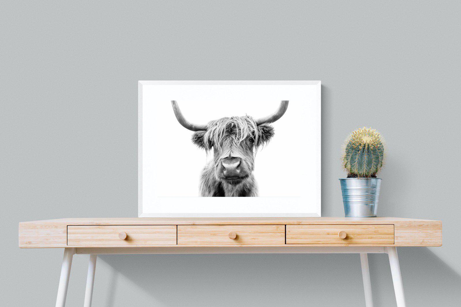 Hairy-Wall_Art-80 x 60cm-Framed Print-White-Pixalot