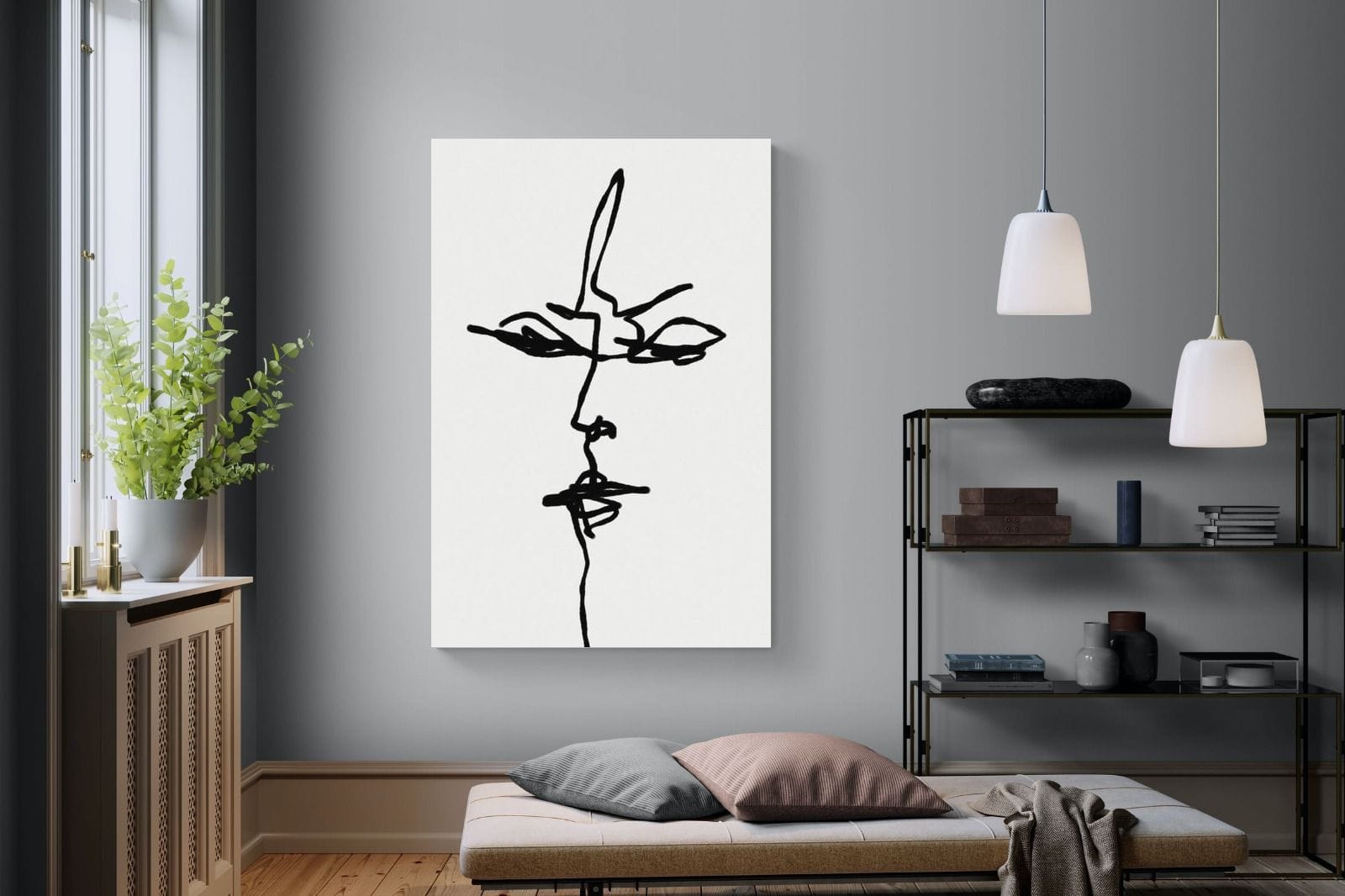 Him-Wall_Art-120 x 180cm-Mounted Canvas-No Frame-Pixalot