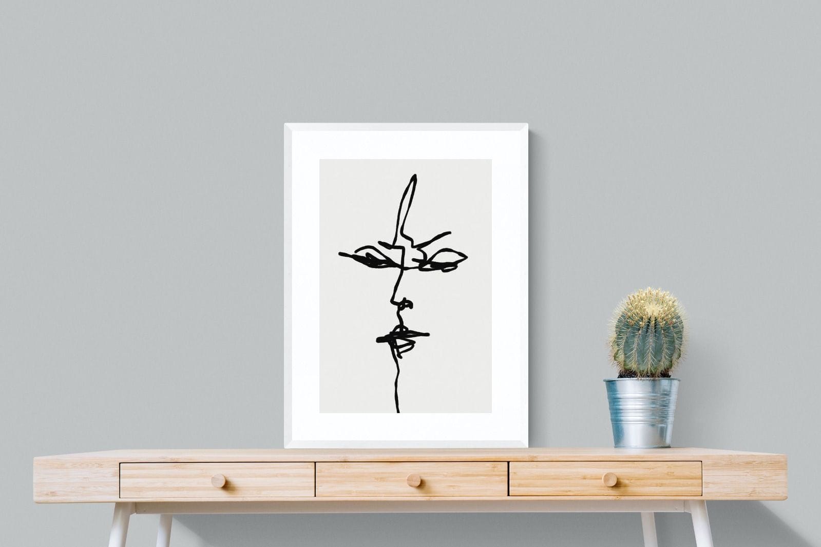 Him-Wall_Art-60 x 80cm-Framed Print-White-Pixalot