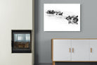 Hippo Trio-Wall_Art-100 x 75cm-Mounted Canvas-No Frame-Pixalot