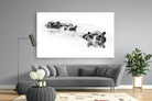 Hippo Trio-Wall_Art-220 x 130cm-Mounted Canvas-No Frame-Pixalot