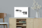 Hippo Trio-Wall_Art-60 x 45cm-Mounted Canvas-White-Pixalot